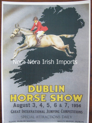 Dublin Horse Show Vintage Poster