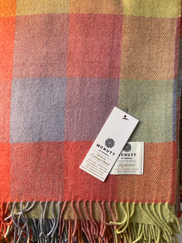 **McNUTT Lambswool Throws in 4 New Designs