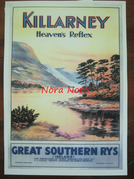 Killarney Vintage Travel Poster