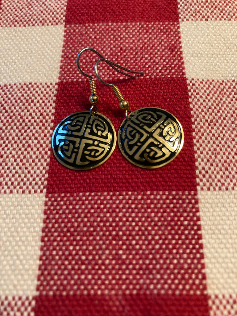 Petite Round Celtic Earrings in 3 Designs