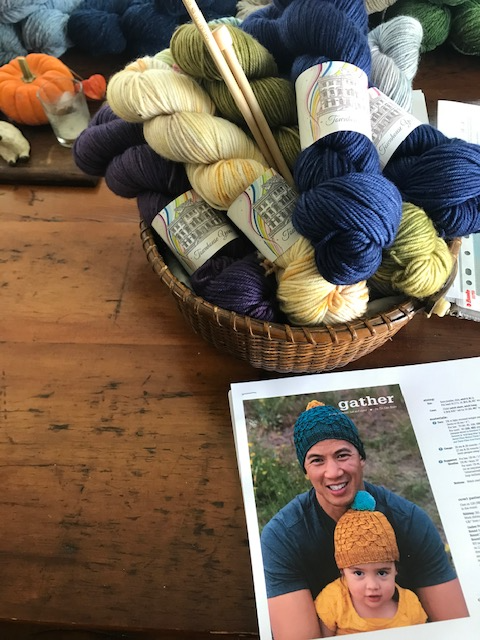 Hand Dyed Irish Yarns Knitting Kit-  Hat/ Cowl